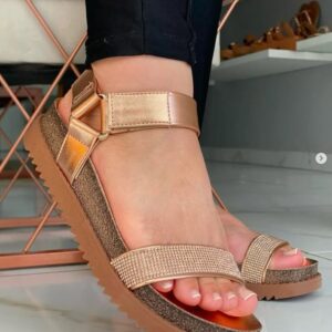 MOLECA SANDALIA METALIZADA