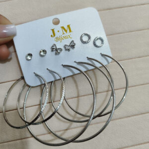 BIJUTERIA ARETES SET 6