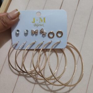 BIJUTERIA ARETES SET 6