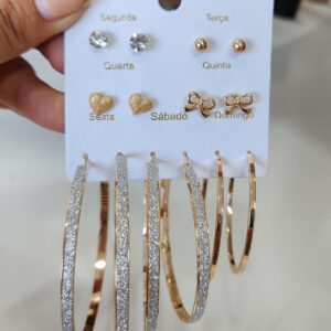 BIJUTERIA ARETES SET 7