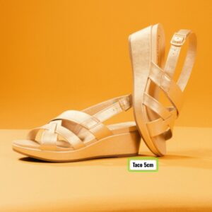 BEIRA RIO SANDALIA ANABELA METALIZADO LONDO