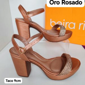 BEIRA RIO SANDALIA WIRES METALIZADA